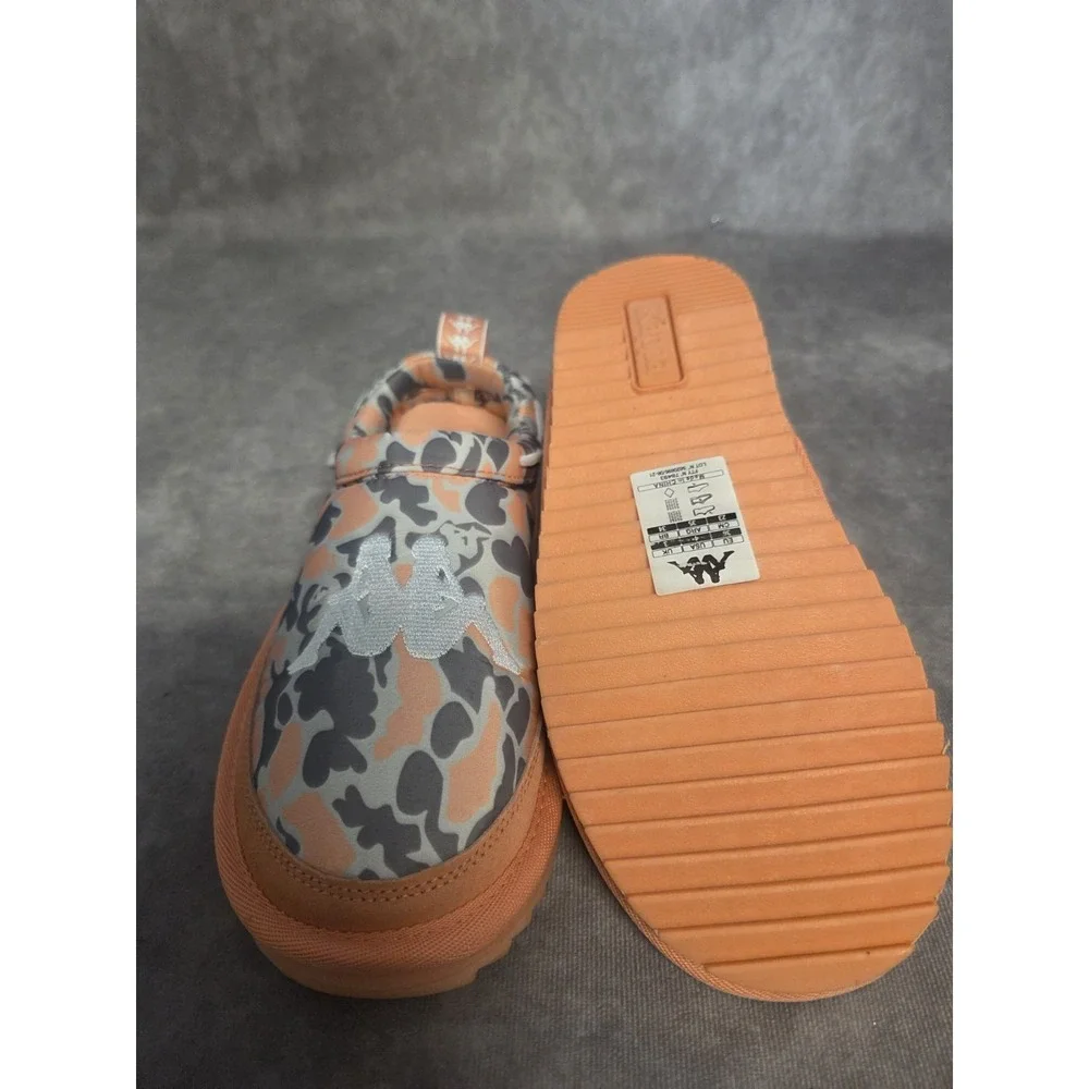KAPPA AUTHENTIC MULE 7 Unisex Kids Size 4 Peach Frost Camoflauge Slip On Shoes